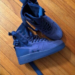 Nike High-Top Sneakers in Deep Blue